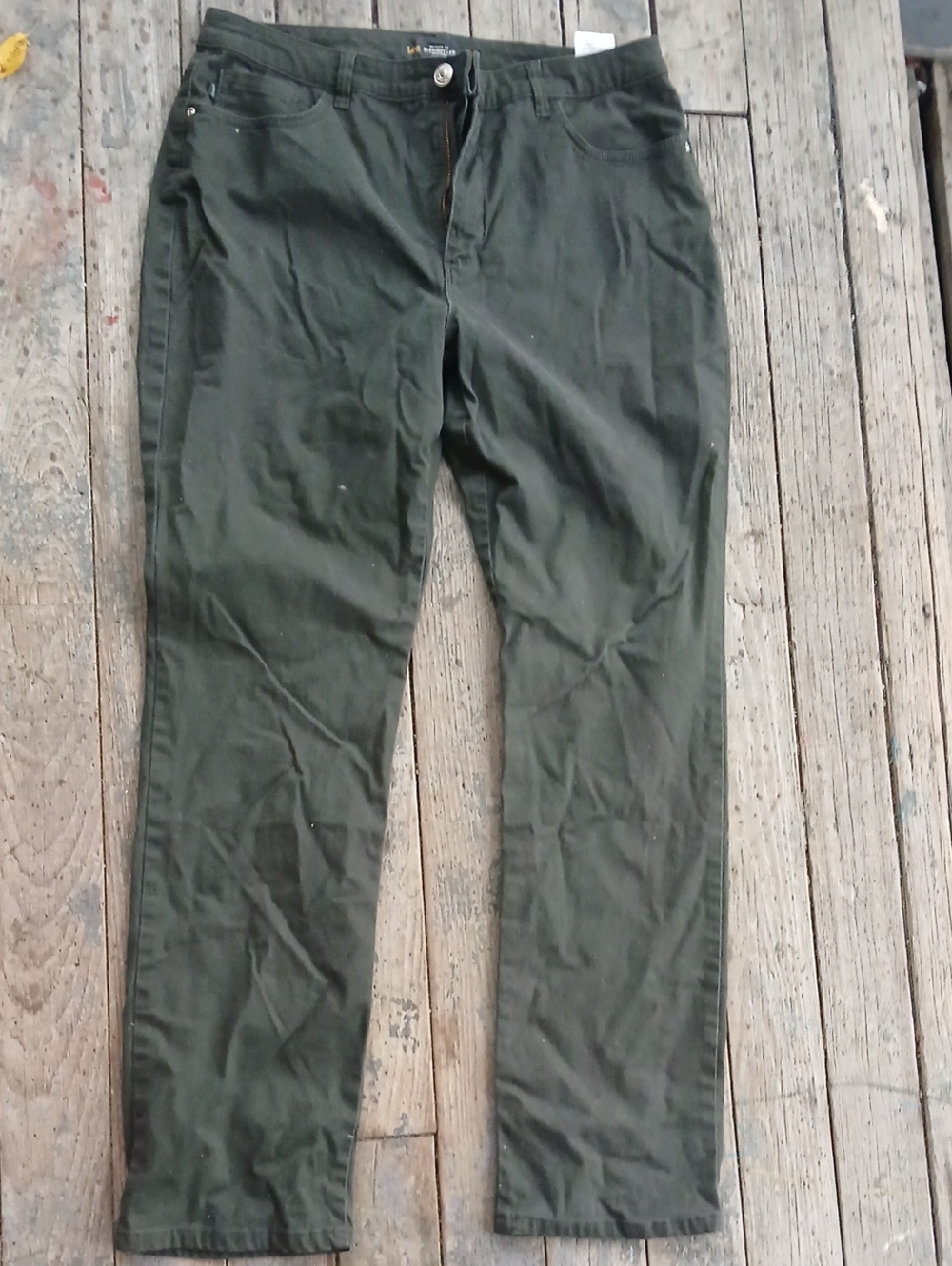 GUC Lee Relaxed Fit Instantly Slims High Rise Straight Leg Size 16 Long